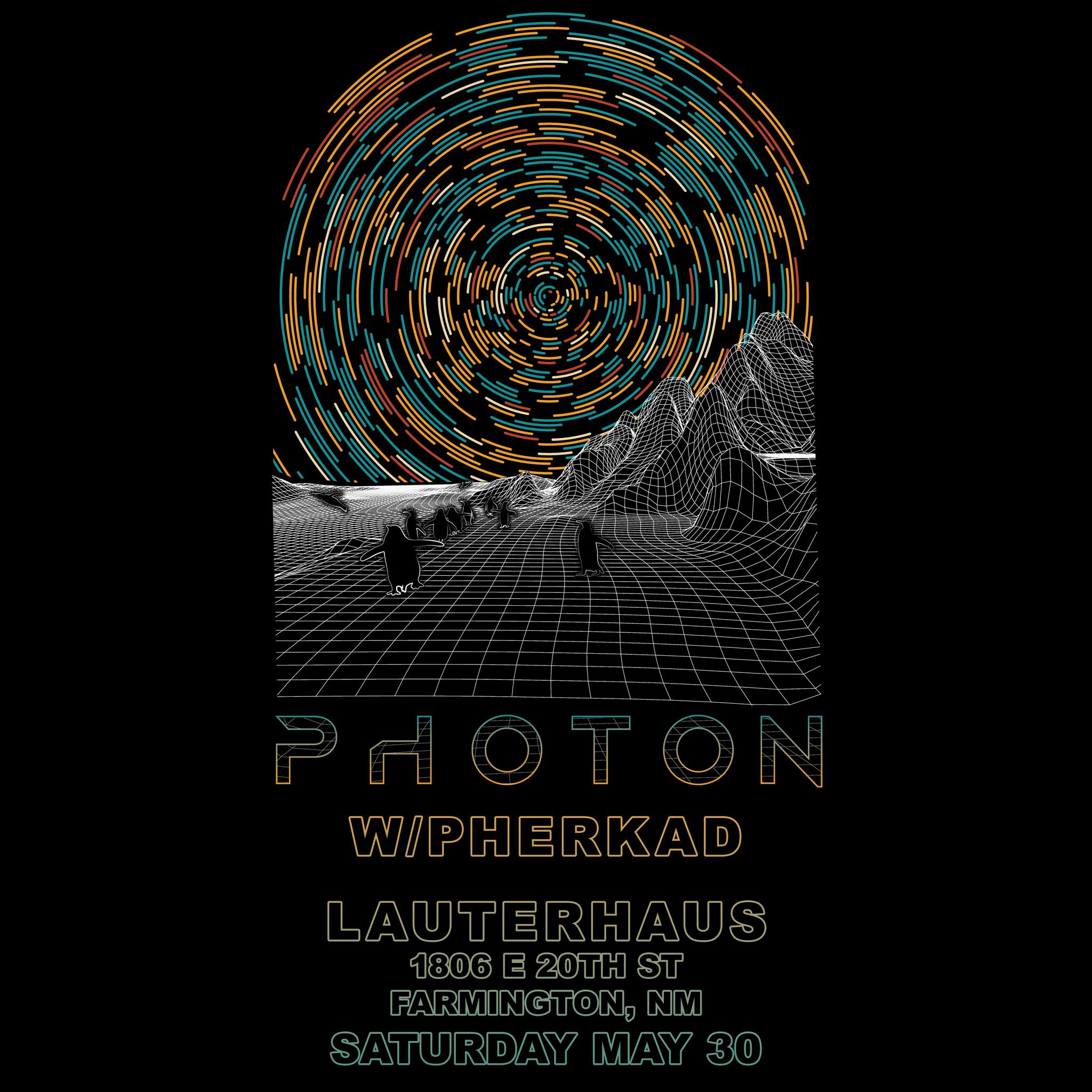 Poster for Pherkad (opening for Photon) @ Lauterhaus Brewery 5-30-26
